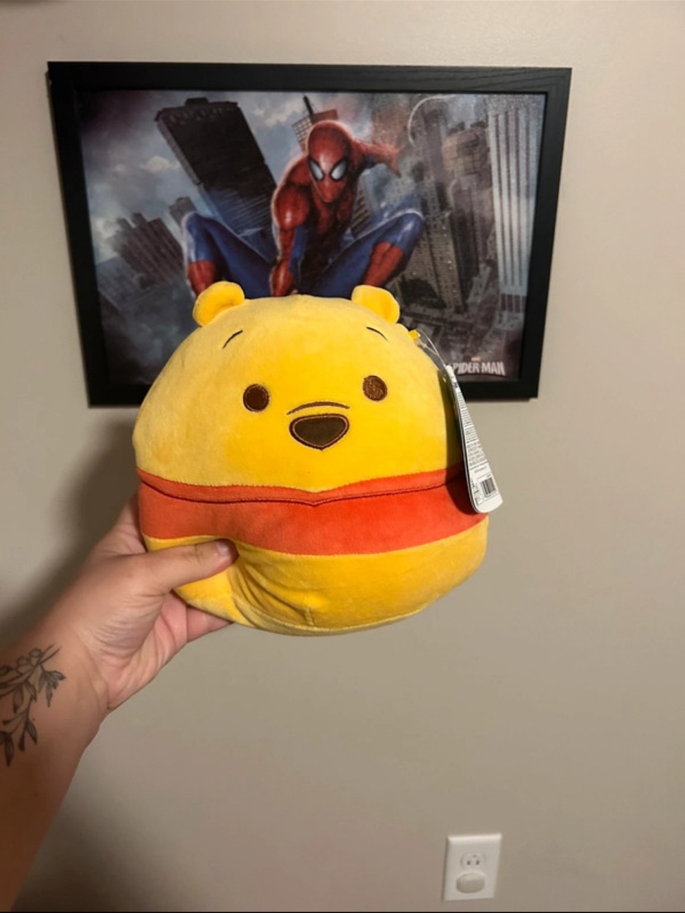 Disney Winnie the Pooh Plush - Yellow & Red